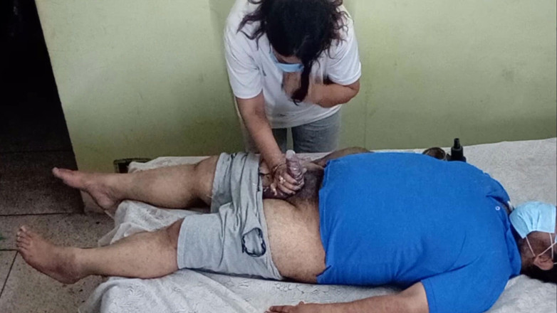 aliabegum: Busty Nurse Helps Patient on Clinic Desk - Deepthroat &amp; Ride