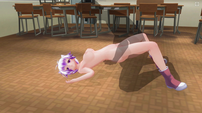 H3DC: 3D HENTAI Collge girl got cum on her stomach while...