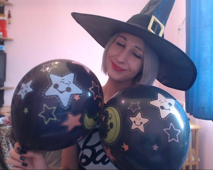 Cuteblonde666: Blowing balloons