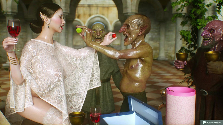 Porngame201: Güzel gelin kocasının arkadaşları tarafından grup seks yapıyor