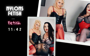 Marlene Moore: Fetish nilon, dildo, penembusan berganda