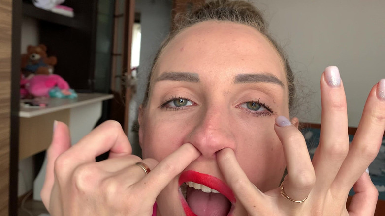 Hottie goddess: Cavando fundo no nariz: narinas e dentes