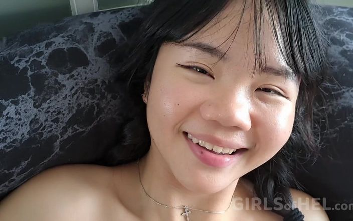 Girls of Hel: POV - BJ and Sex with a Tiny Asian Teen