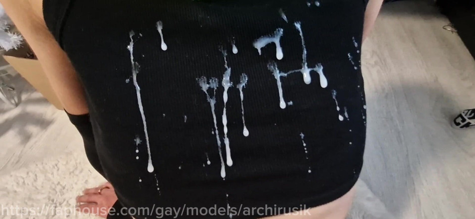 ArchiRusik: Riesiges sperma squirtet auf einen hübschen Femboy mit strömen von...