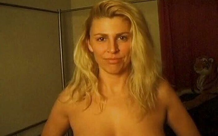 Flash Model Amateurs: Blonde babe with natural big tits gets groped