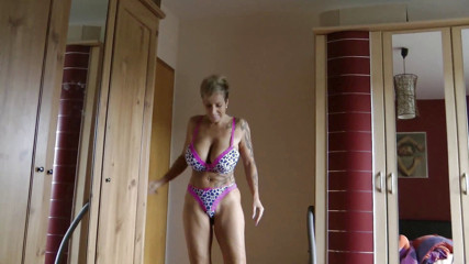 German amateur - 100% German hardcore videos: Busty milf is riding hard dong in POV