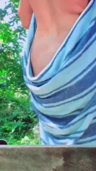 The Naughty Beauty Teen Girl Flinging Herself Outside Naked Pissing and Bathing