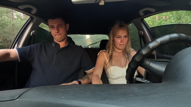 HotPrincessUA: Cranking &amp; Cum Inside: Stepsister Starts the Car with My Load