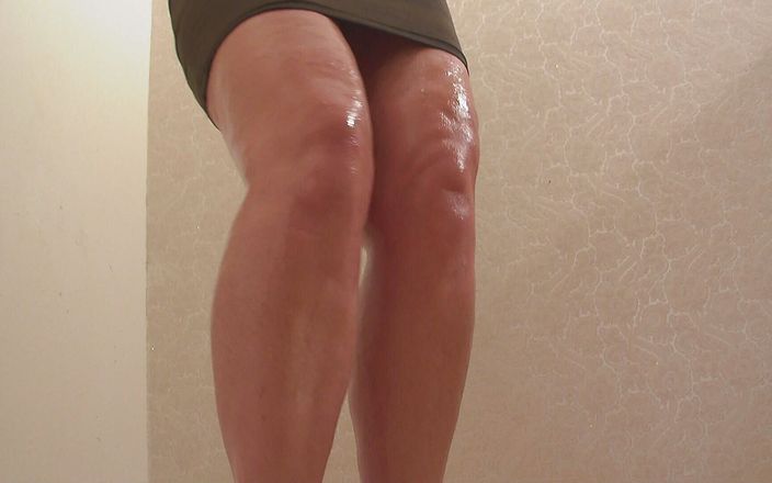 Pov legs: Showing off thick legs.