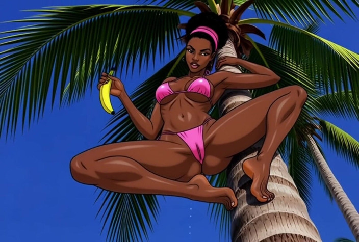 Octopussy Lovers Club: समुद्र तट पर सांवली लड़की सेक्स। अफ्रीकी लड़की. कार्टून। ग्रह पर सबसे सेक्सी लड़कियां