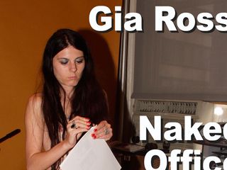 Picticon bondage and fetish: Gia Rossi naked office worker pours shots