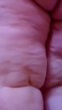 Naked SSBBW cleans lower camera view