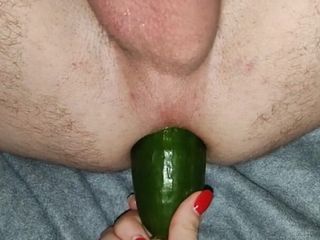 Wild Life PA: Cucumber Ass Fucking by My Wife