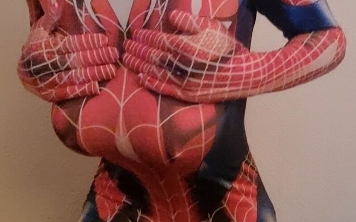 Crossdressers: Spider Tranny G Cup tits 1