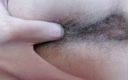 Cute Blonde 666: Close up hairy asshole teasing and fingering
