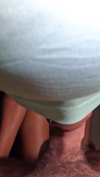 Ebony Slut Sucks Big White Cock and Swallow a Big Load