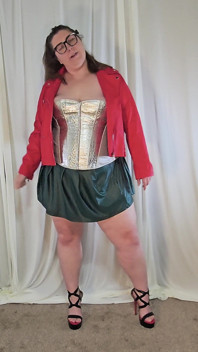 Tall BBW Tempting in Leather Try on Haul