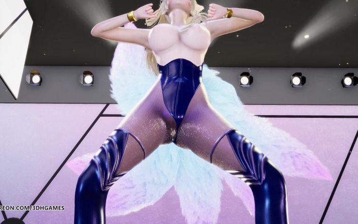 3D-Hentai Games: [MMD] Chung Ha - Play kda Ahri sexy striptease league of...