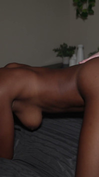 Sexy Ebony Gets Chest Painted
