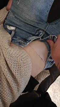 Close up Ass Massage and Pussy Fingering in Jeans