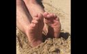 Manly foot: Day at the Beach with Mr Manlyfoot