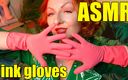 Arya Grander: Хорошенькая модель Arya и домашние перчатки в розовом латексе