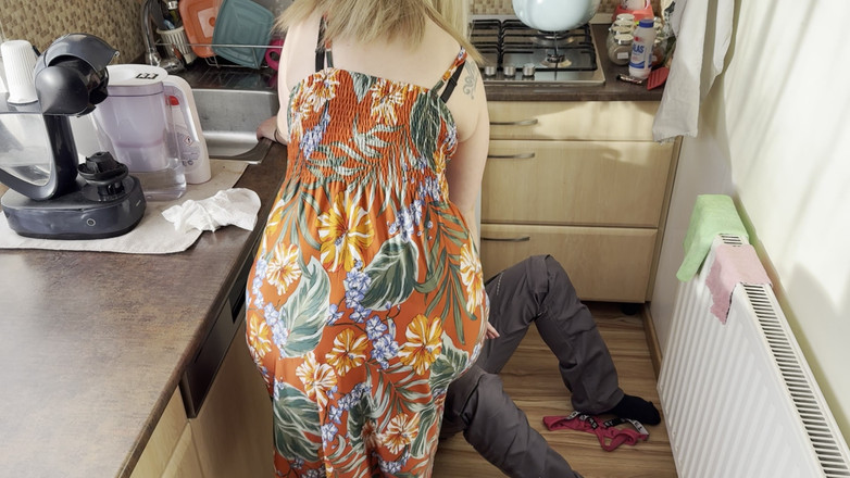 Christy X Taylor: 配管工は夫が仕事中の間にホットなブロンドの妻のメンテナンスも行っています