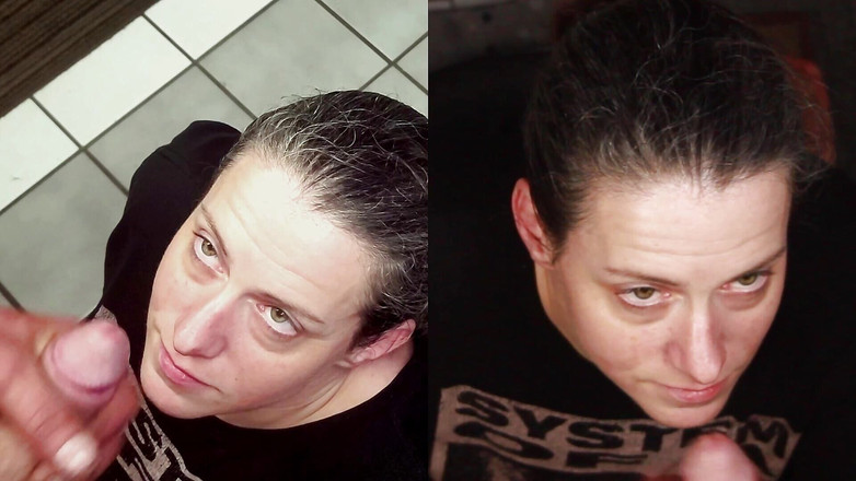 Dirty Dees: Smutsiga dees delad skärm amatör hemlagad ansikts spermasprut