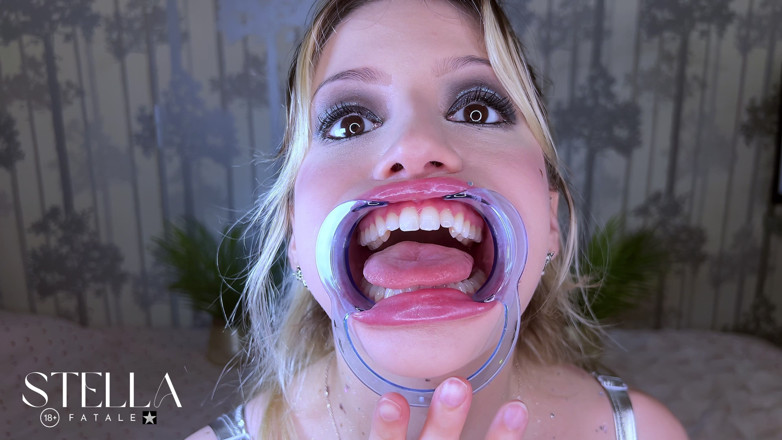 Stellafatale: Dente fetiche extremo close-up exame odontológico