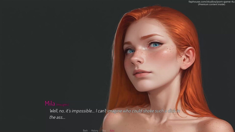 Porn game 4 u: Si cewek mungil rambut merah bangun untuk nyepong kontol ganas...