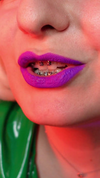 ASMR slowly lipstick tease