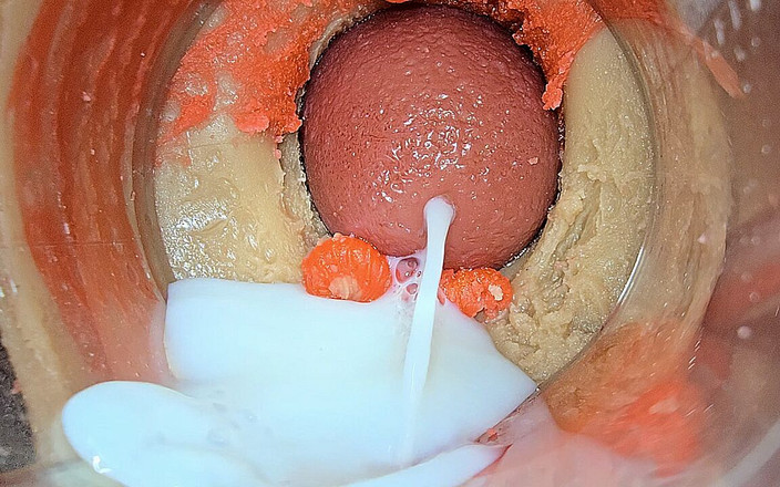 Creme sperm: 用相机射在你的鸡巴上 - asmr 4k