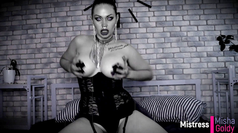 Goddess Misha Goldy: Démonické smyslné uctívání koz JOI