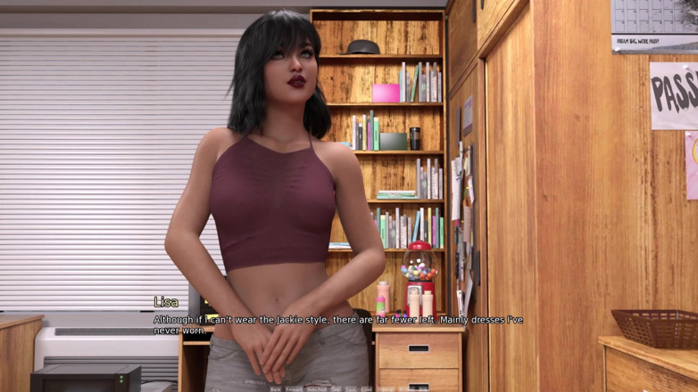 3D Cartoon Porn: My Dorm 235 - Lisa obține ajutor de la Eva și Emma încercând rochie...