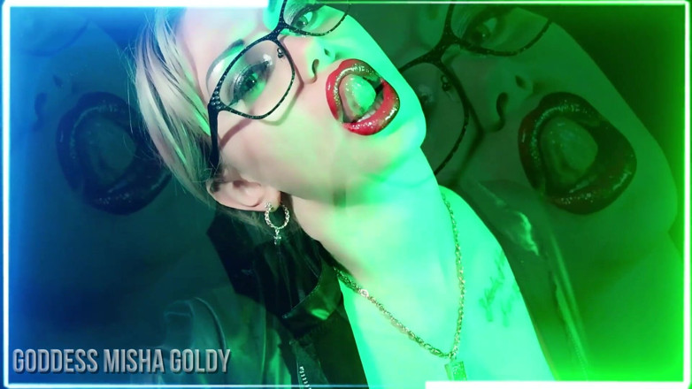 Goddess Misha Goldy: Lose yourself in My gorgeous lips worship trance!