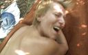 Mature Climax: Hairy mature slut gets doggystyled outdoors