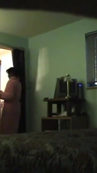 Mature Milf Shows Off Her Fake Tits and Blows Plumber's Dick