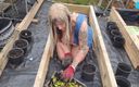 Willy Wanker's filth factory: BBW Housewife&amp;#039;s Gardening Time
