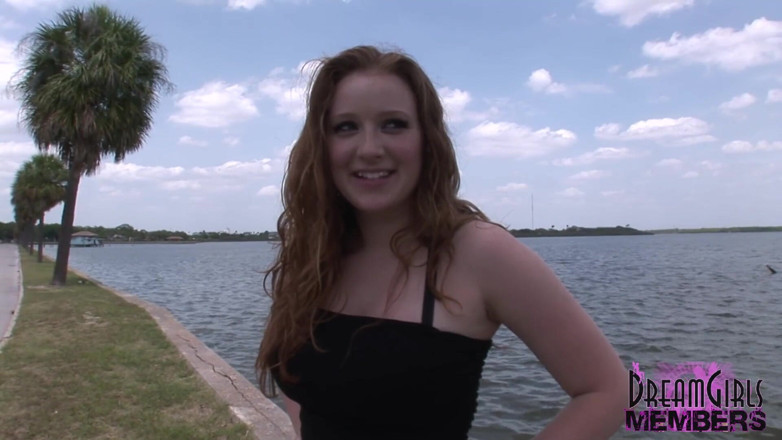 Dream Girls: Kelsey Flashes Her Big Natural Tits and Hot Pussy in...