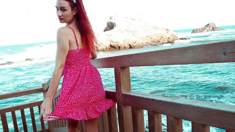 Arielortizx: Ariel ortiz कोव के माध्यम से चलती है, बहुत कामुक हो जाती है और सड़क पर सार्वजनिक रूप से हस्तमैथुन करना शुरू करती है