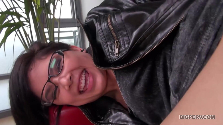 BigPerv: Flat Chested Asian Teen with Glasses