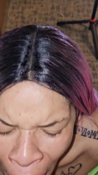 Lightskin Beauty Has a Round Ass and Huge Dick Sucking Lips