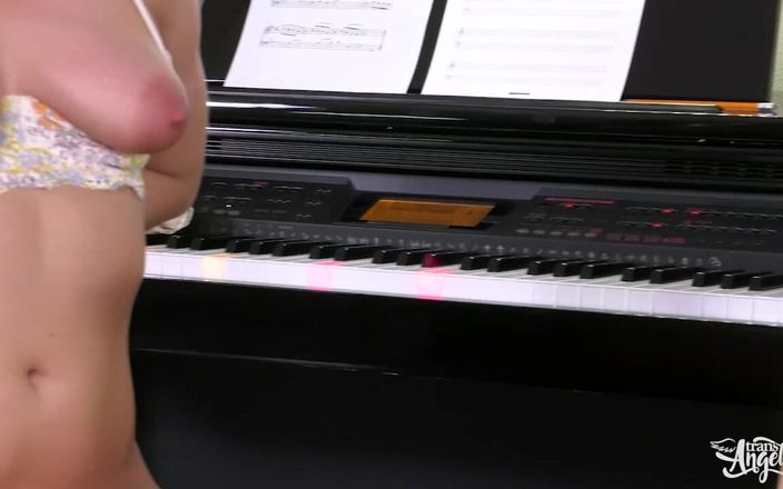 Trans Angels: Trans Angels - Naughty Student Kate England Lets Her Piano Teacher...