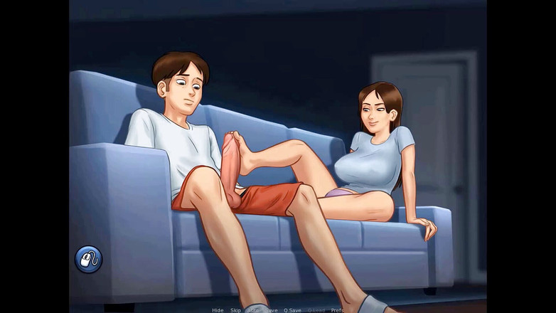 Cartoon Play: Summertime saga parte 70 - hermanastra de paja nocturna