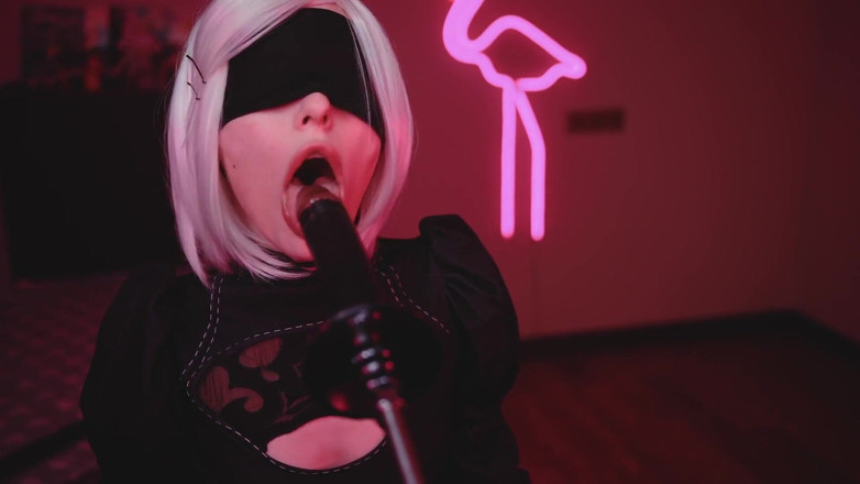 Mysweetalice: Kontol besar hitam nier automata cosplay bbc blowjob Mysweetalice alias...