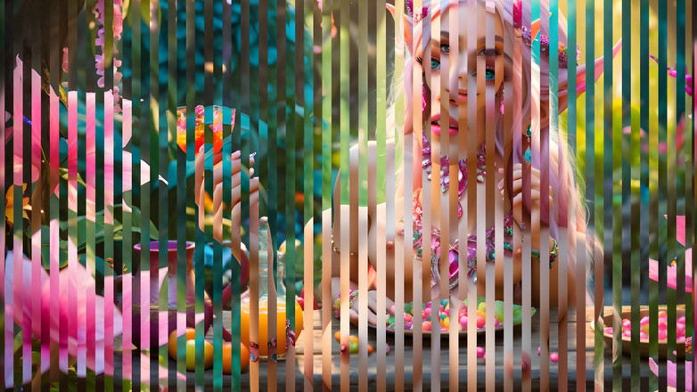 LustRender: Hermosas chicas elfo con gac