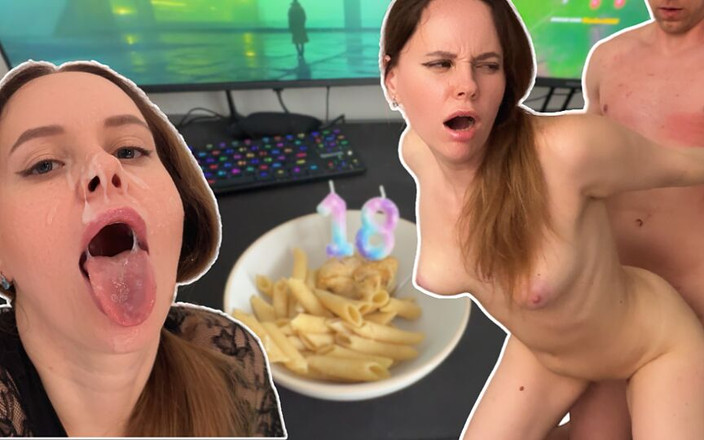 Russian Mommy: Мачеха делает ему самый лучший подарок на 18-й день рождения! Бонус в конце