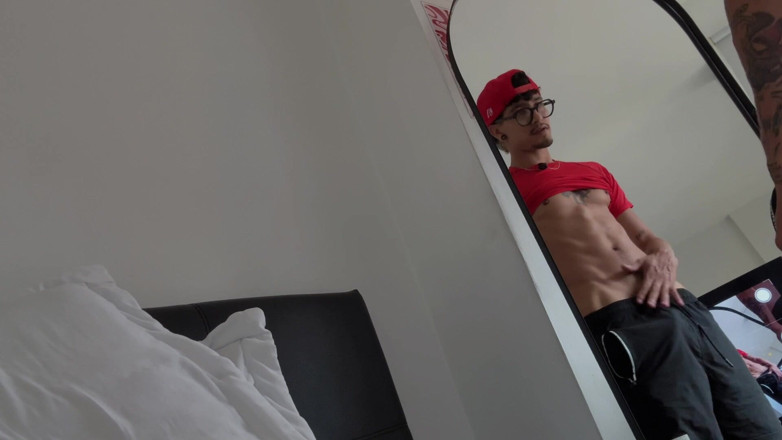 Andcristiann: Straight Lowers the Blinds Because His Neighbor Sees Him Masturbating