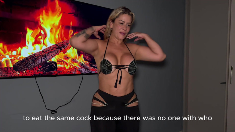 Cata Sanchez: मैं उसके बड़े बेवकूफ लंड को चोदने के लिए अपने सौतेले बेटे के कमरे में टूट जाती हूं जबकि मेरे पति घर पर नहीं हैं!