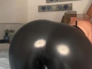 Hot wife Emmy: College Girl Blowjob in Latex Leggings